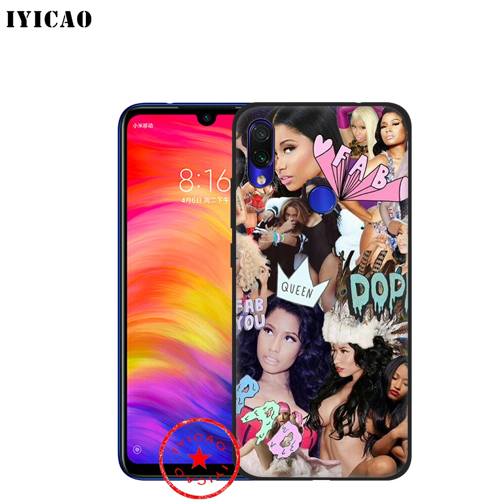 Популярный мягкий чехол IYICAO Nicki Minaj для Xiaomi Redmi Note 8 7 6 5 Pro 5A 4X силиконовый |