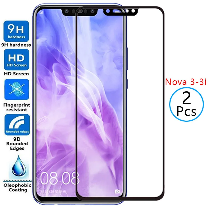 

Защитное закаленное стекло 9d для huawei nova 3i 3, протектор экрана на nova3 i nova3i i3, защитная пленка huawey huwei hawei huawi 9h
