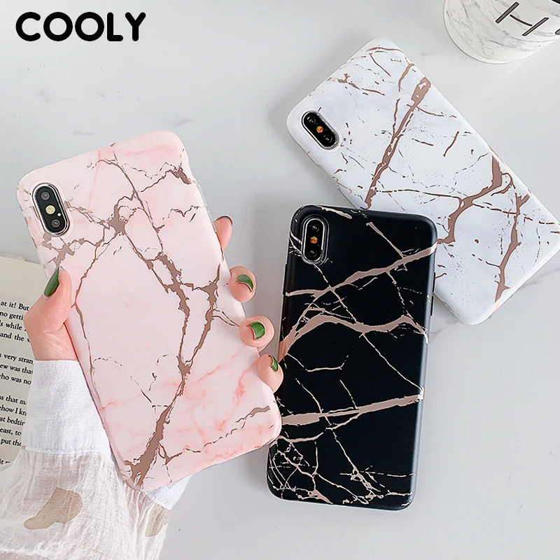 Розовый мраморный чехол COOLY для Huawei P20 Lite P30 Pro задняя крышка на Nova 3e 4e белый черный