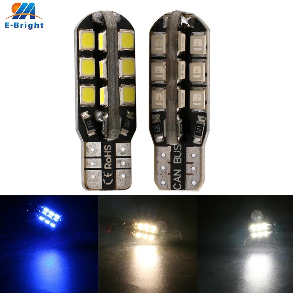 20 шт. 1 8 Вт T10 Canbus 2835 24 SMD светодиодные лампы без ошибок автомобильная карта лампа