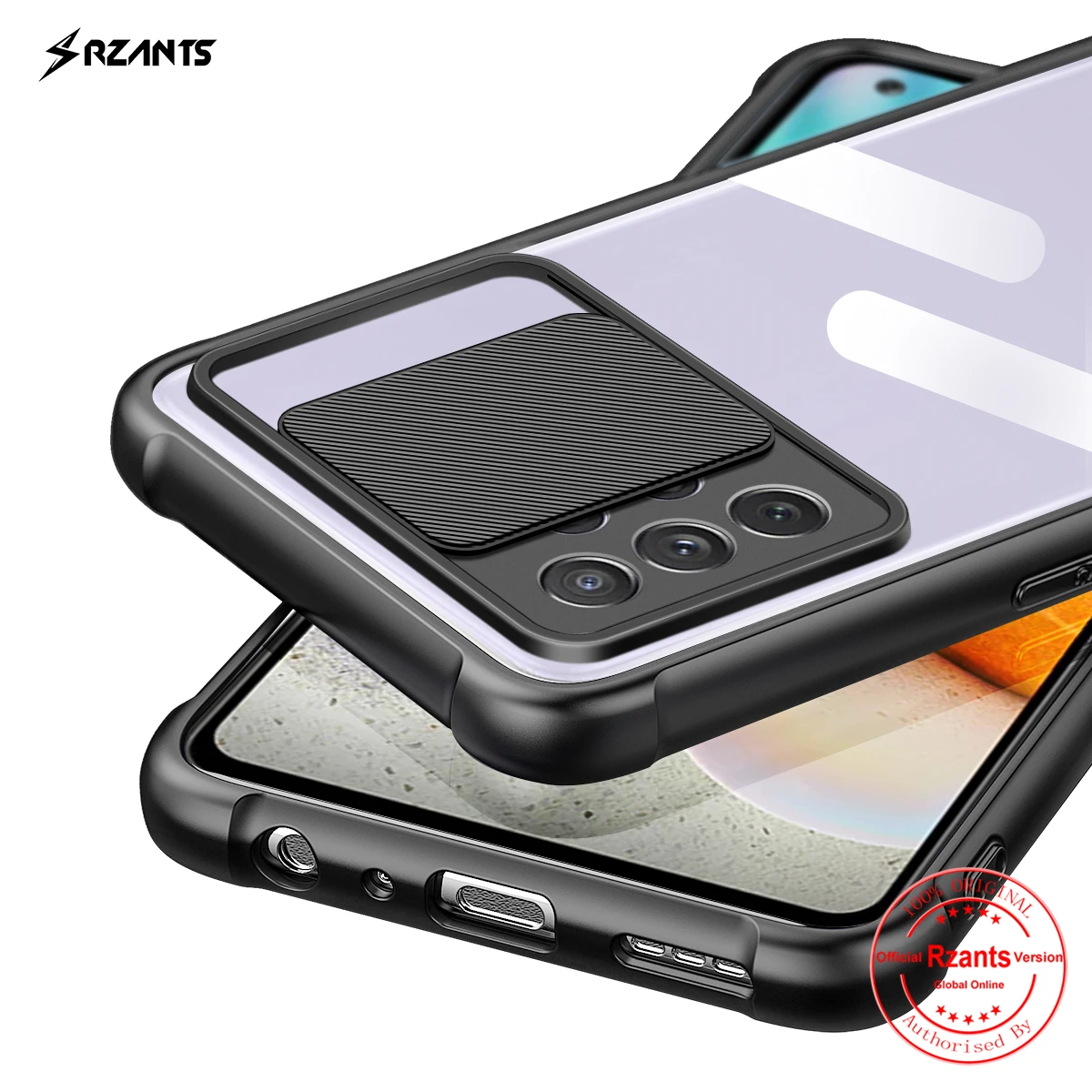 

Rzants For Samsung Galaxy A72 A52 Galaxy A32 4G Case [Lens Protection] Camera Protections Hybrid Slim Transparent Cover Casing