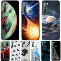 phone bags cases for htc u20 5g 2020 6 8 inch case cover fashion marble inkjet painted shell bag