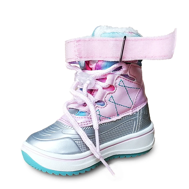 

Новинка, 1 пара детских зимних теплых ботинок для мальчиков и девочек, детская обувь, недорогая обувь для мальчиков