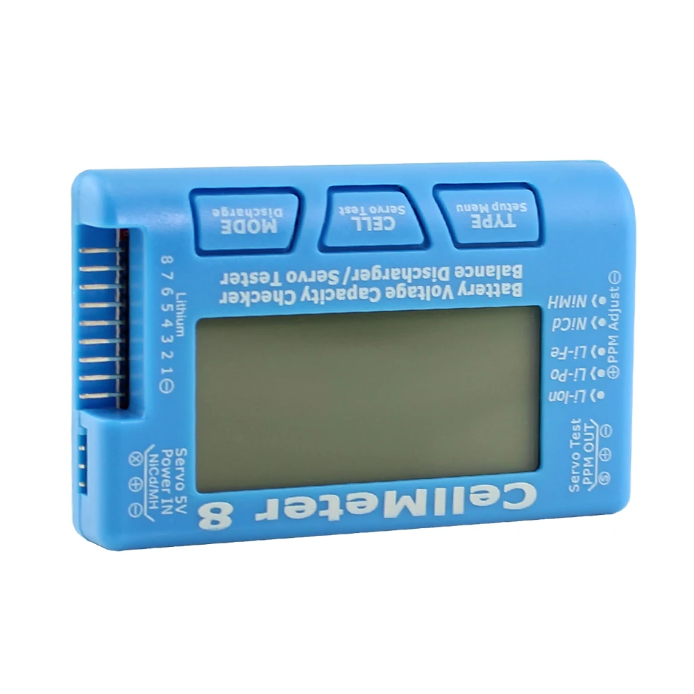 Высококачественный измеритель емкости батареи RC 1 8S напряжения LiPo Li lon NiMH CellMeter 8
