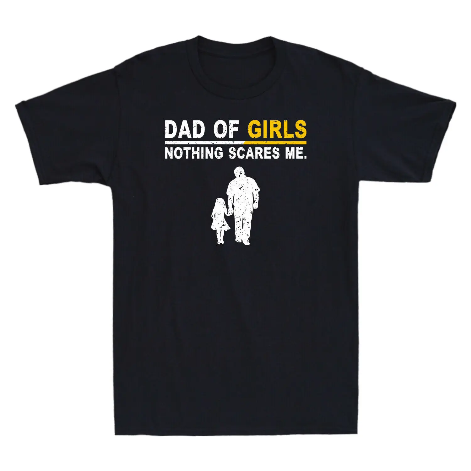 Винтажная Мужская футболка с забавным отцом девушкой ничем не пугает меня