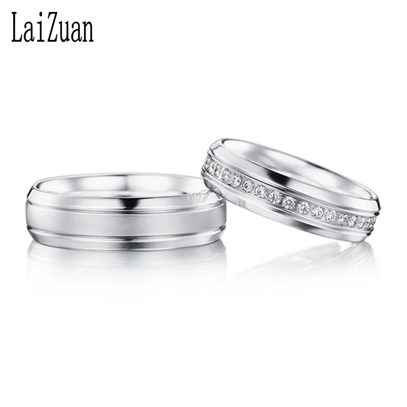 LaiZuan 18 К белое золото 0.24ct сертифицировано H/SI круглая огранка натуральные