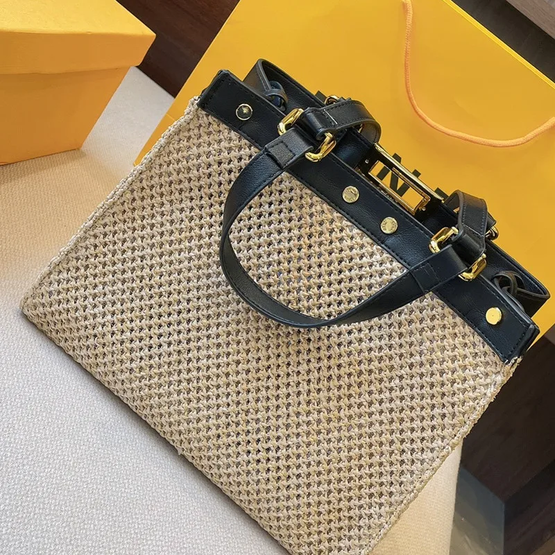 

2021 New Summer essential straw bag handbag Designer Bag Sac De Luxe Femme Mochila Bolso Mujer Satchels Luxury Designer
