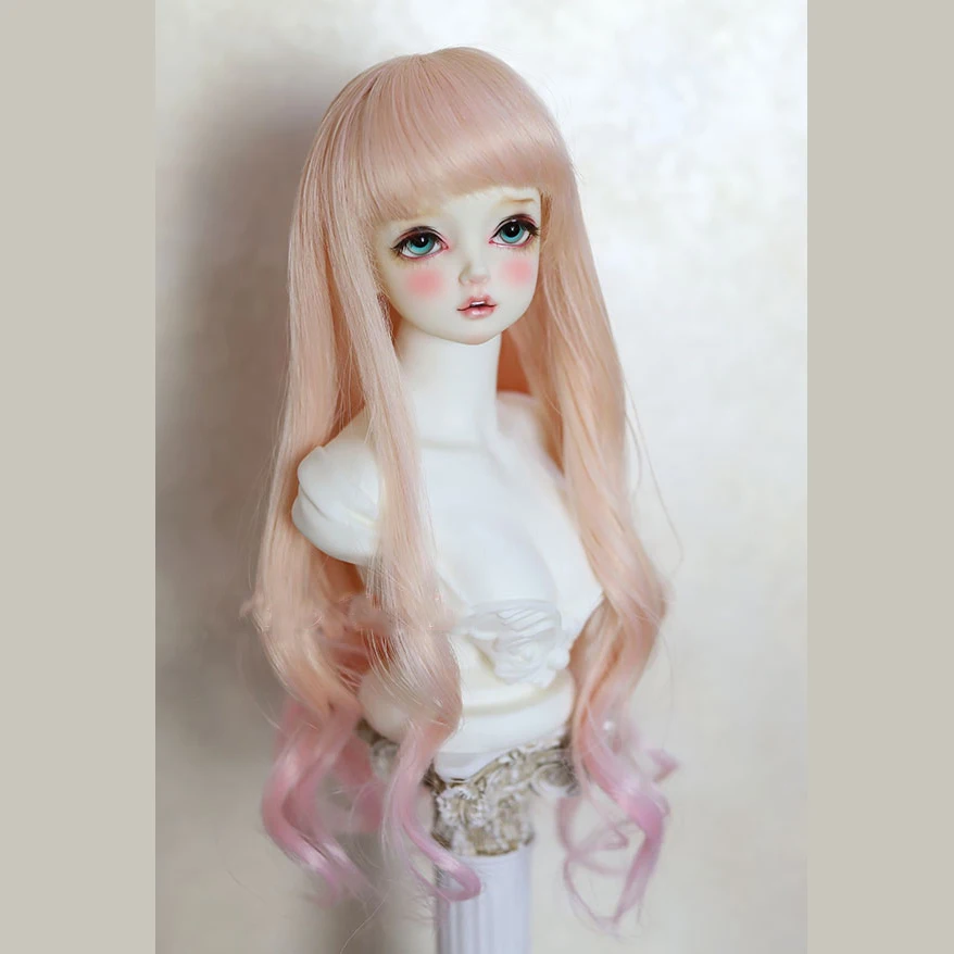 Bybrana BJD парики для девочек 1/3 1/4 1/6 SD высокотемпературные волосы вьющиеся длинные