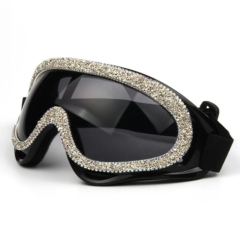 

2020 Fashion oversized windproof sunglasses women luxury designer rhinestone goggles men sunglasses