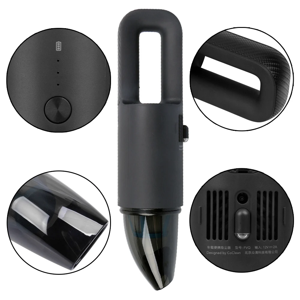 Xiaomi беспроводной портативный автомобильный пылесос ручной мощный всасывающий