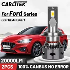 Светодиодные Автомобильные лампы H4 H11 H7 Canbus, лампы для автомобилей H8 HB4 9006 HB3 9005, автомобильные лампы 12 В 6000 К, белый 60 Вт для Ford Focus Fusion Escape PTF