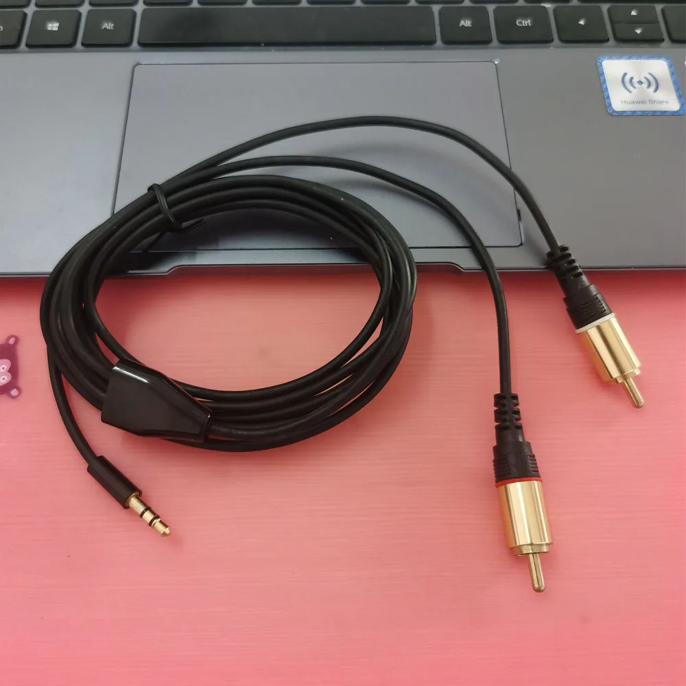 2 м 6FT 3 5 мм штекер Джек на RCA Мужской стерео аудио кабель|jack to rca|2 rca maleaudio cable |