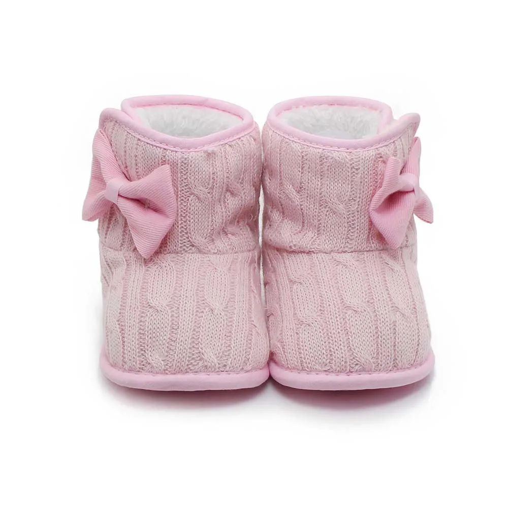 Детские ботинки для новорожденных и малышей зимняя теплая мягкая хлопковая