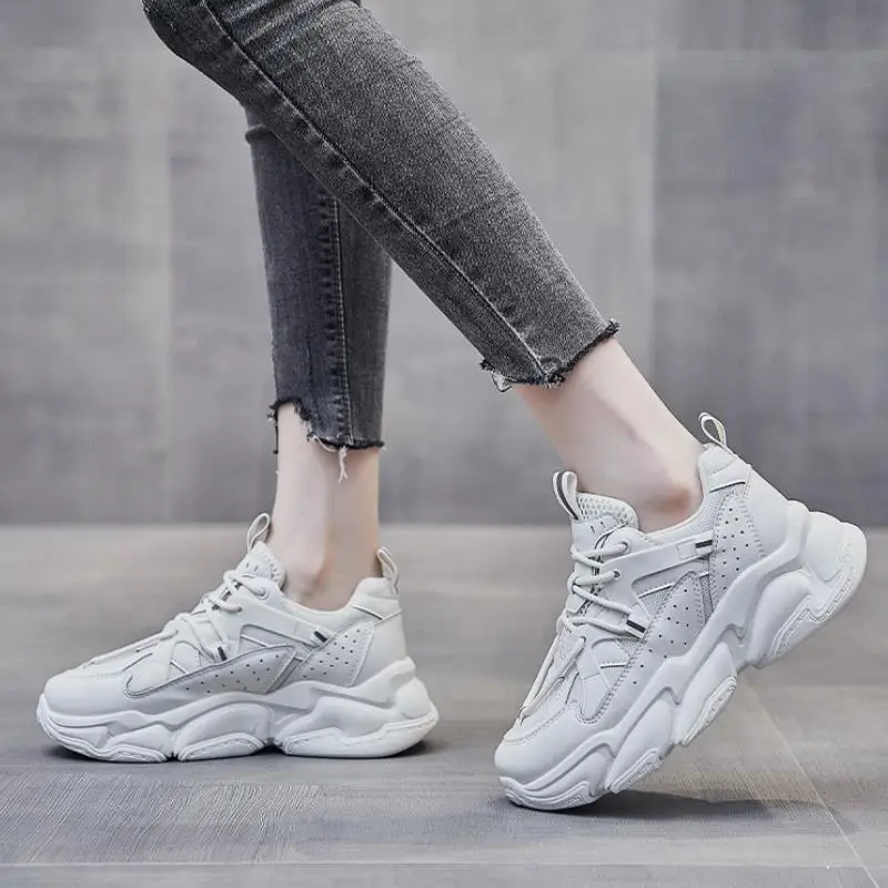 

Tuyoki Women Sneakers Fashion Platform Spring Shoes Woman New Arrival Thick Bottom Casual Daily Lady Footwear Size 35-40