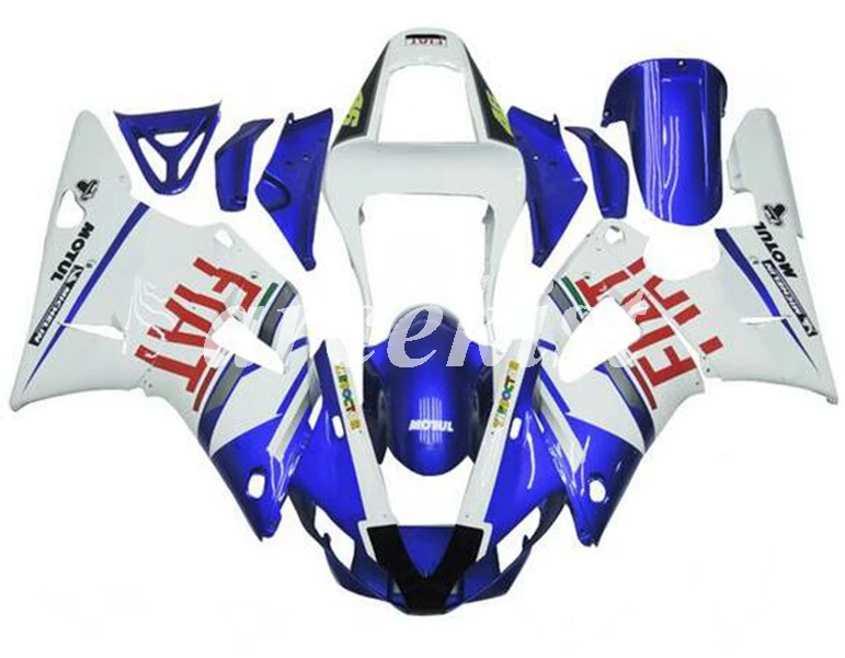 

Комплект обтекателей для мотоцикла YAMAHA YZF - R1 2000 2001 00 01, красно-синий