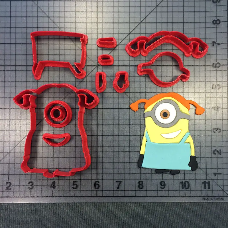 Famous Movie Yellow Color Cookie Cutter Custom Made 3D Printed Cake Set Decorating Tools 3d Cupcake Mold | Дом и сад