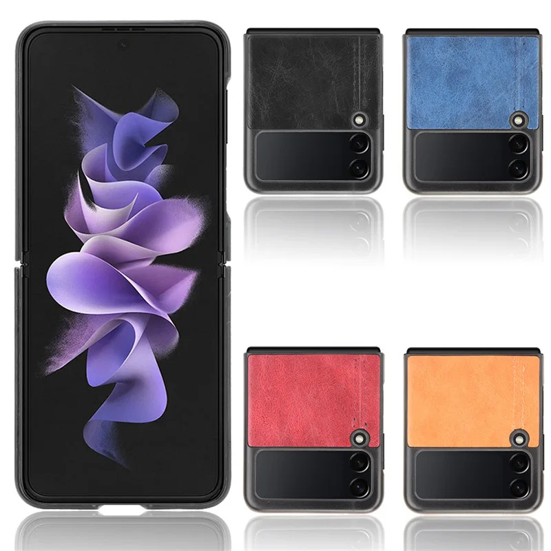 

PU Leather Material 2021.8 New For Samsung Galaxy Z Flip 3 Case For Galaxy Z Flip3 5G Case