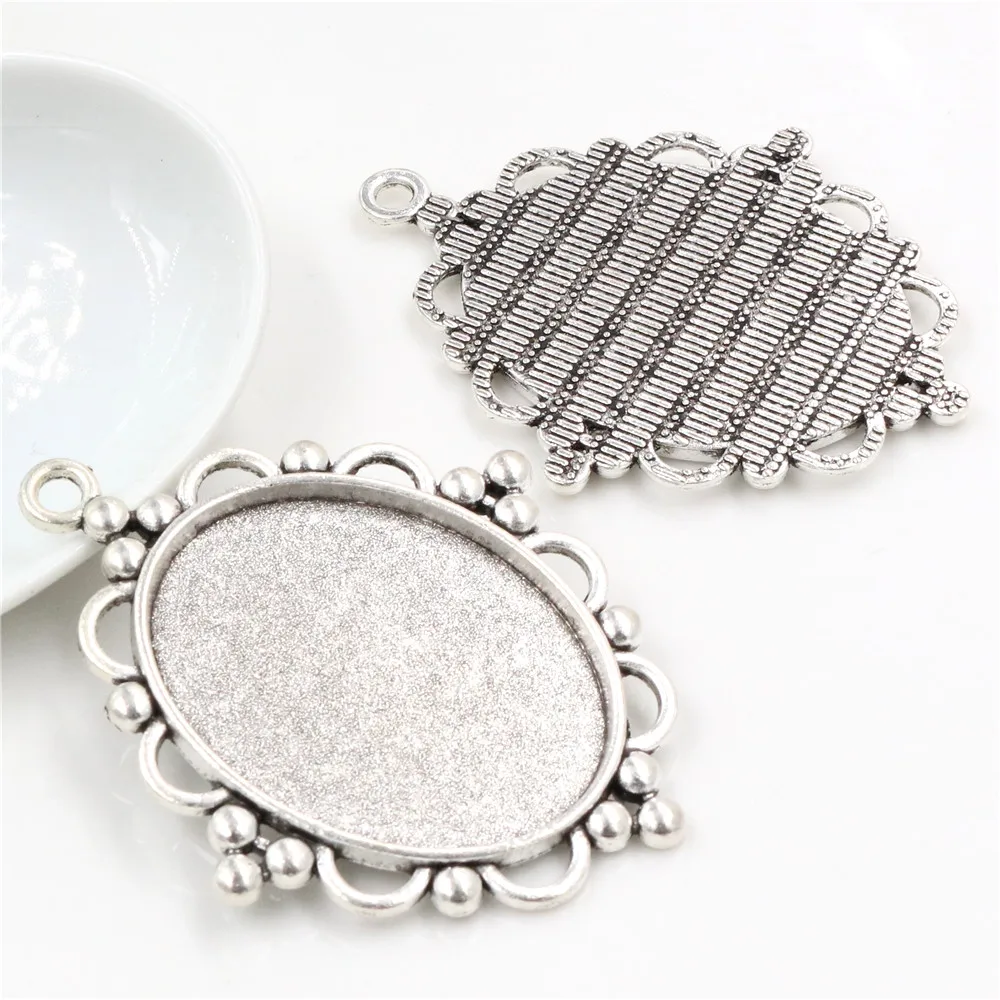 Новая мода 5 шт 30x40 мм внутренний размер 4 цвета Кабошон База Установка Подвески