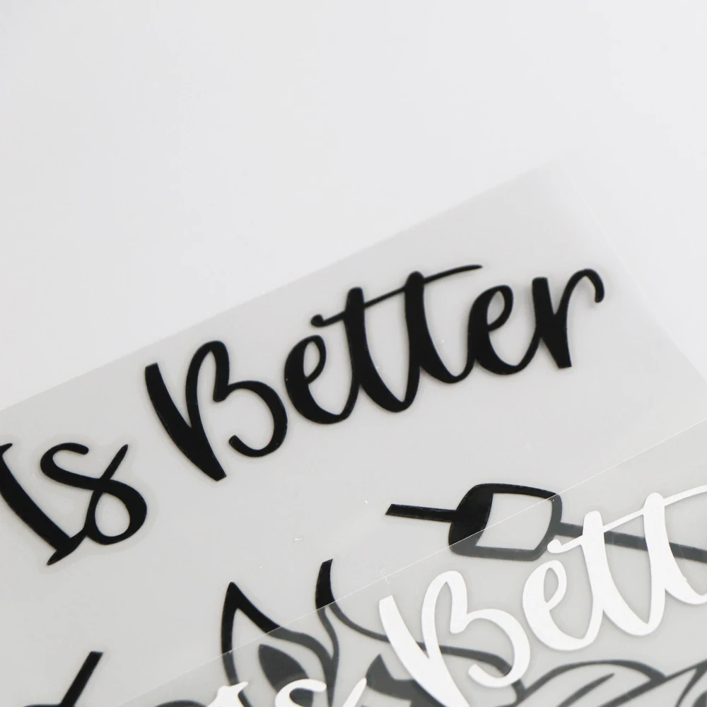 

YJZT 15.811.2CM Life Is Better Vinyl Decal Car Sticker Cartoon Funny Word Decorates Black/Silver 4C-0433