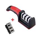 3-уровневая точилка для ножей с 1 сменной точилкой для ножей ручной точильный инструмент для кухонных ножей подходит для всех ножей