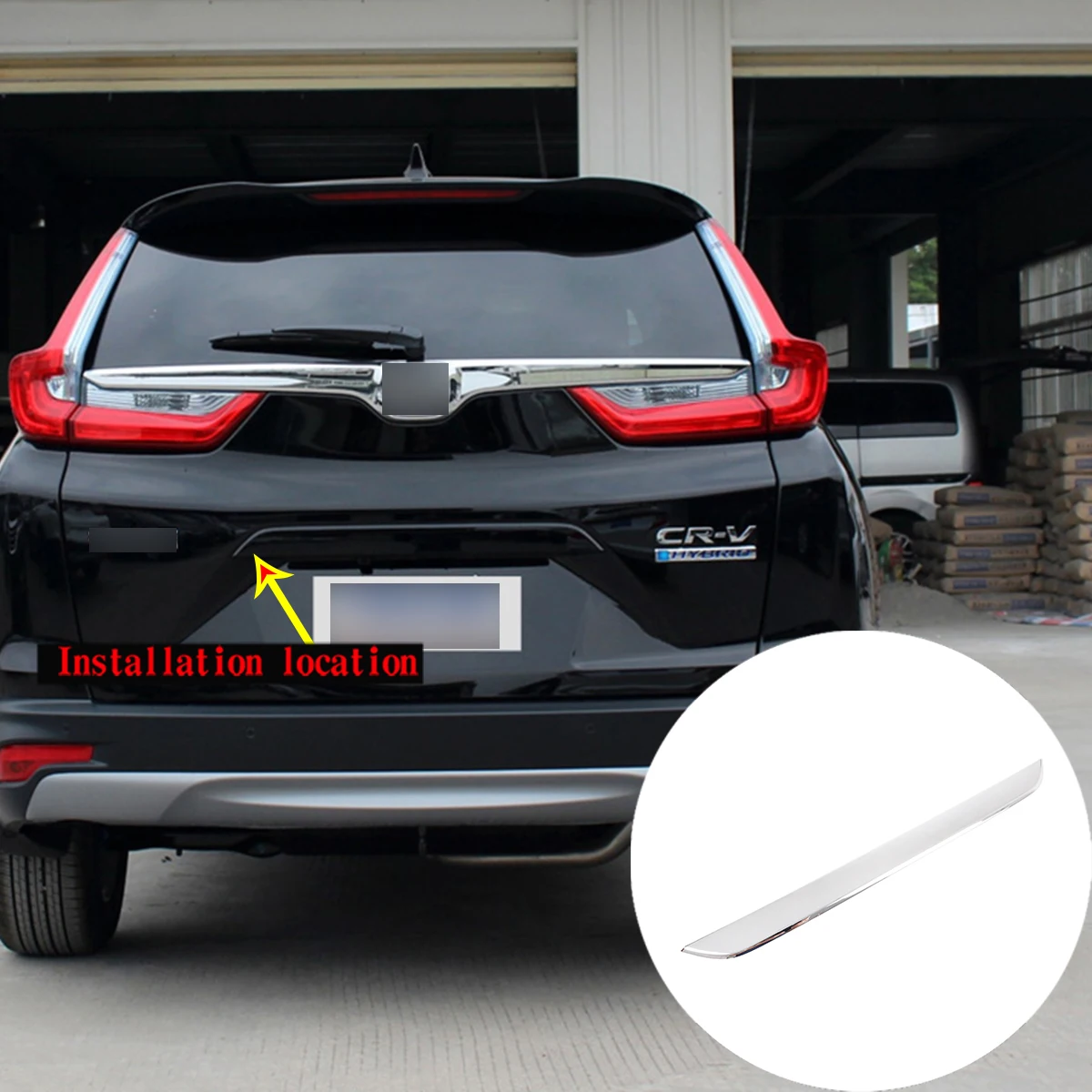 

For 2017-2019 Honda CR-V trunk trim strip and rear label trim strip ABS car decoration accessories