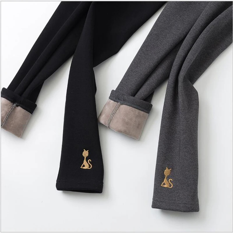 Fashion Leggings Women Pants Casual Skinny winter High Waisted Cotton Long Femme Spring embroidery E163 | Женская одежда