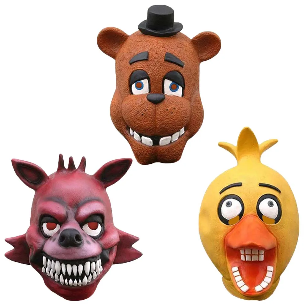 Животные медведь лиса кролик утка игрушки &quotЦыплята&quot Хэллоуин ужас маска