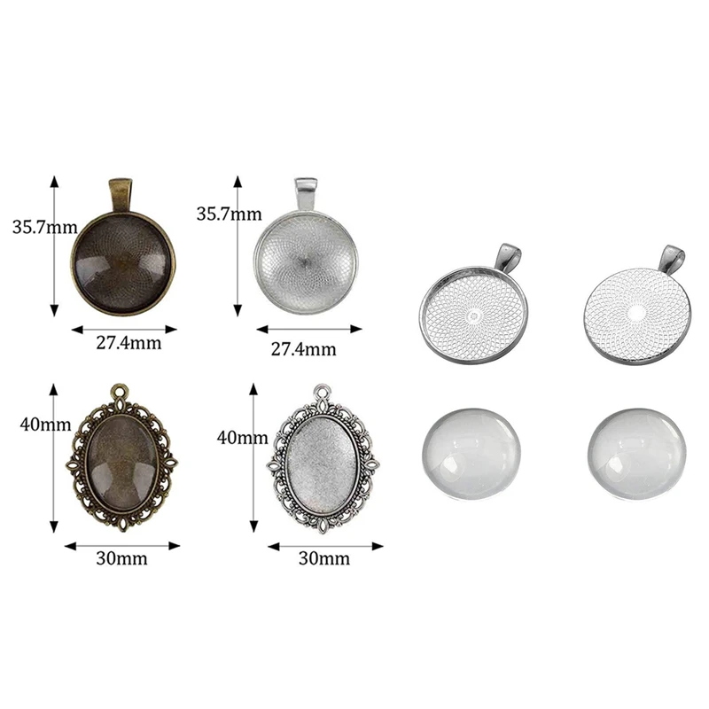 40 шт. подвесных лотков с круглой рамкой и стеклянной купольной плитой 25 мм 64 16