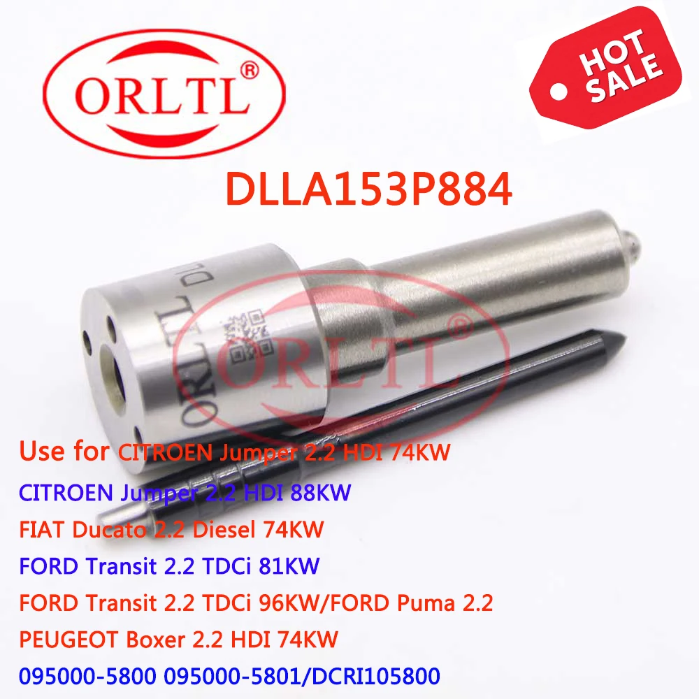 

Форсунка аккумуляторной топливной системы ORLTL DLLA153P884, 153P884, 093400-8840, распылитель высокого давления для 095000-5800/5801