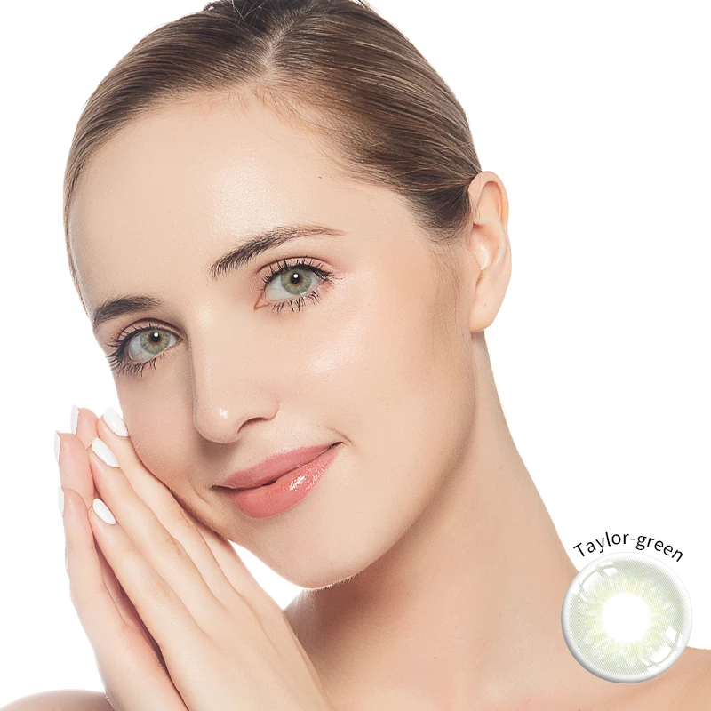 

2pcs/1Pair Colored Eye Contacts Taylor-gray Contact Lenses Cosmetic Lens for Eyes Beautiful Pupil Contacts Mill Creek