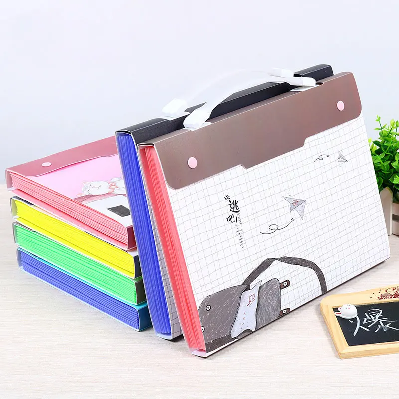 Папка с мультяшным рисунком расширяющийся кошелек органайзер для документов