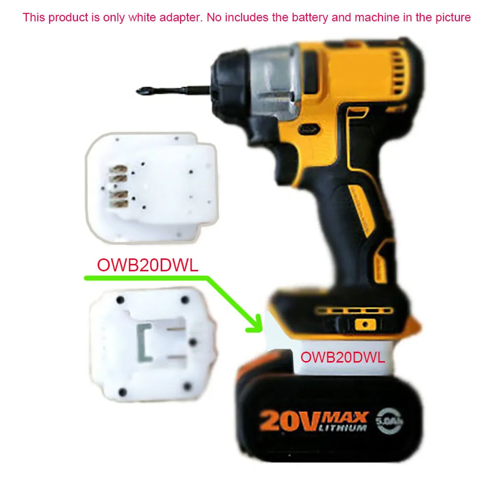 Адаптер для электроинструмента OWB20DWL преобразователь Junctor Use Worx Orange Small Foot 20V li-ion
