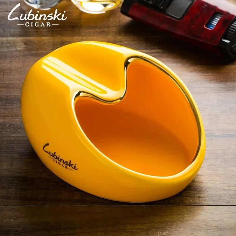

Cigar Smoking Accessories Non-Slip Bottom Compact Creative Household Ashtray Household Ashtray Can Be Held with One Hand