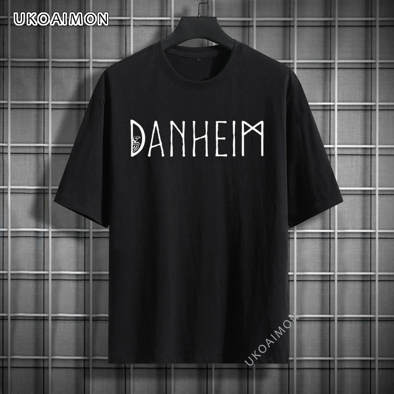 Новые мужские футболки с логотипом Danheim для подростков, персонализированные футболки для взрослых, Молодежные футболки с мангой, хлопковая ...