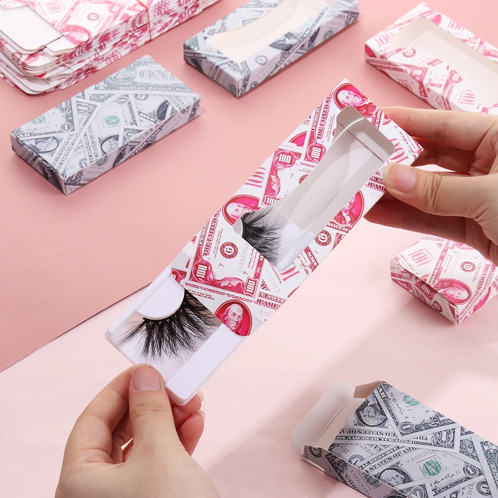 Новый USD дизайн пустые Ресницы упаковка мягкая бумажная коробка для ресниц 8 25 мм