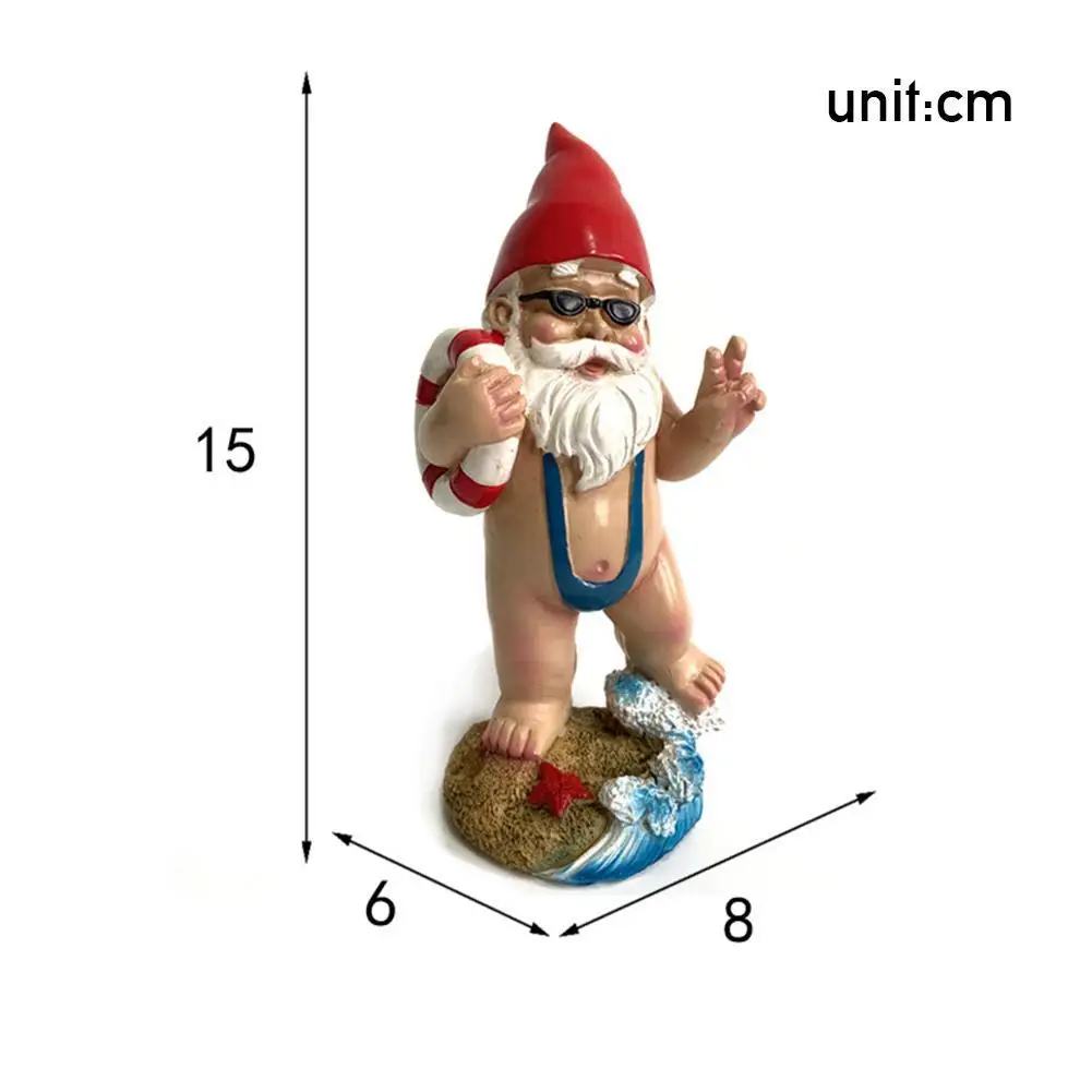 

Funny Dwarf Creative Outdoor Garden Statue Ornaments Cute Resin Decoration Crafts Statue Gift Ornaments Garden Sculpture