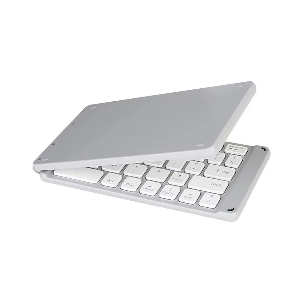 

Slim Portable Mini Wireless Bluetooth Keyboard 67-Key Rechargeable Full Size Foldable Keyboard For iOS Android Windows System