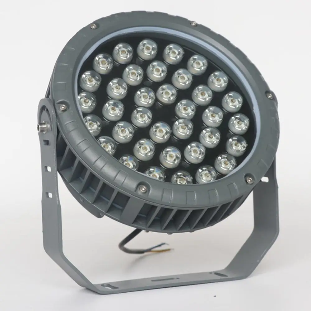 36W Светодиодный прожектор светильник AC85 265V/DC24V IP65 литой DMX512 изменяемый RGB точечный