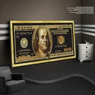 Золотой доллар вдохновляющие холст художественные плакаты и принты Серебряный деньги холст настенные картины художественная фотография для Гостиная
