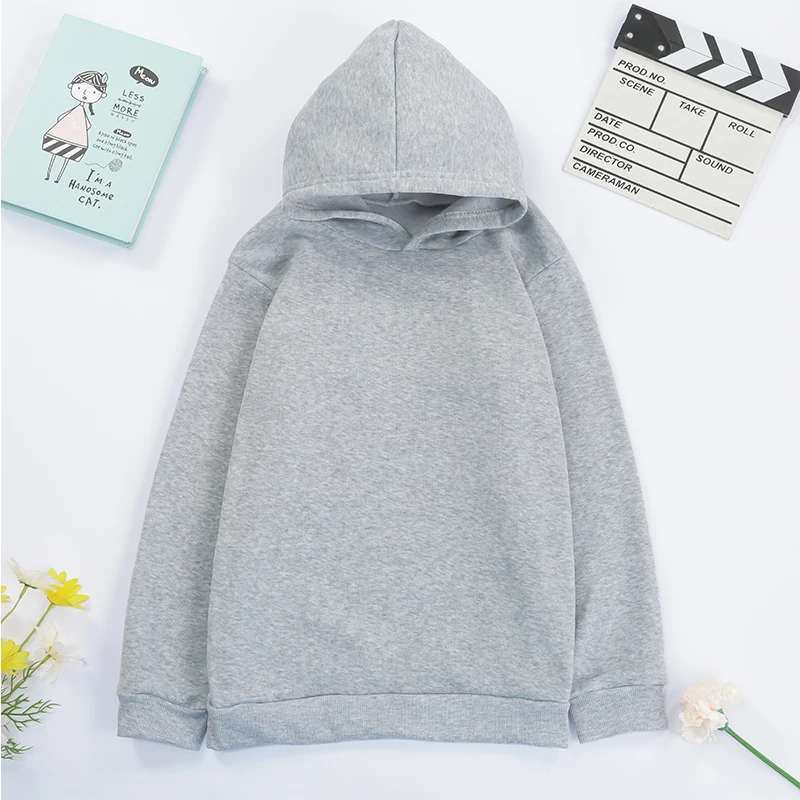 

Толстовка с капюшоном для мальчиков и девочек, повседневный свитшот с принтом, Модный пуловер черного цвета для подростков, 2021