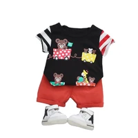 summer baby boys girls cotton clothes children t shirts shorts 2pcssets infant outfits kids fashion toddler clothing tracksuits