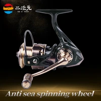 two dimensions super light 6 21 speed fishing reel spinning 100025004000 series metal spool spinning reel for sea fishing