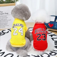 base dog t shirt dogs clothes cheap letter printing spring summer pet sport shirt cat vest breathable puppy cats clothes