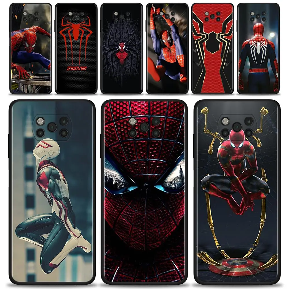 

SpiderMan hero Marvel Case For Xiaomi POCO X3 NFC X3 M3 M4 Pro X3 F3 GT Cover for Mi 11T 10T Pro 9T 11 Note 10 Lite Civi Shell