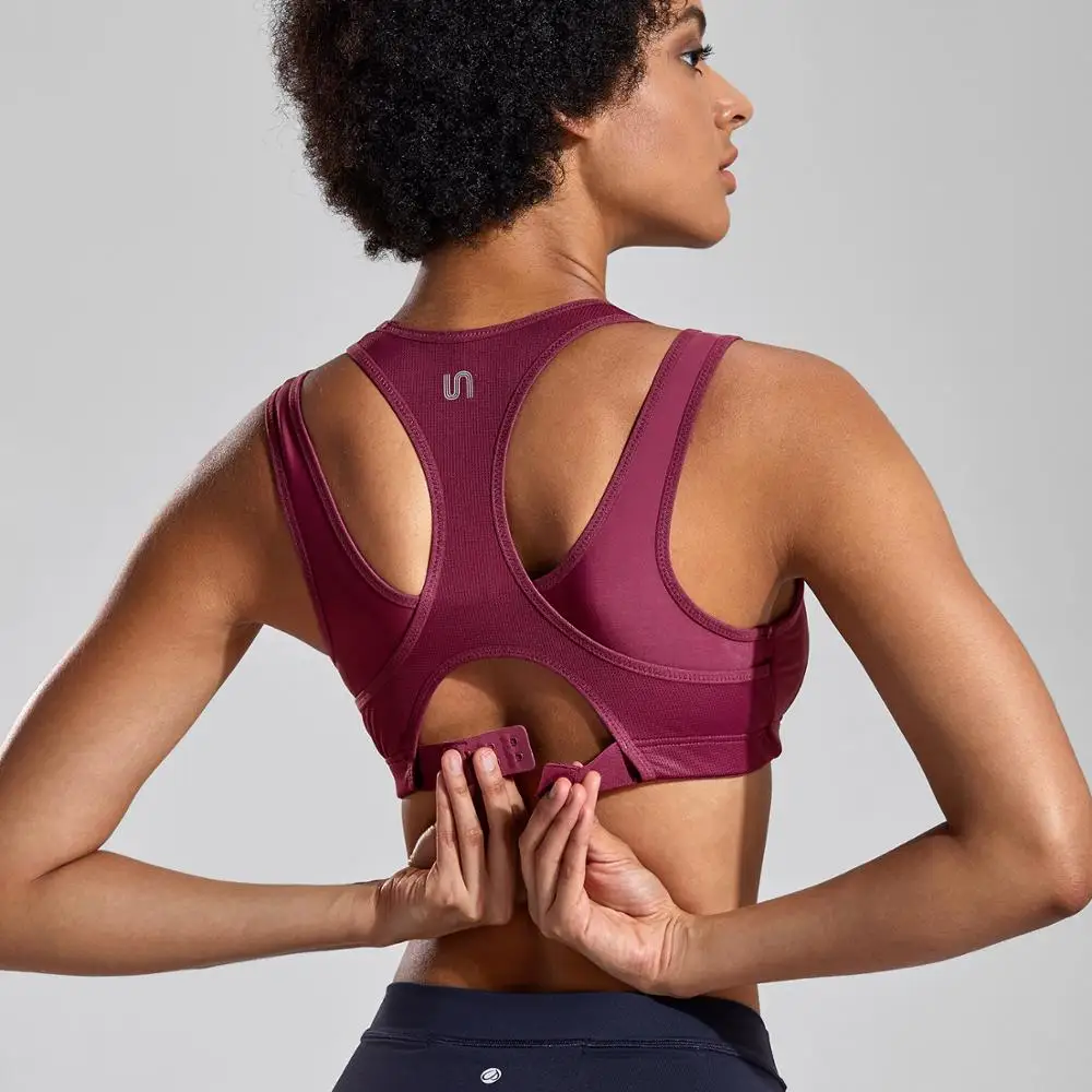 Женский спортивный бюстгальтер без косточек с высокой ударной