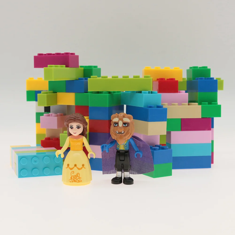Сказочная принцесса город серия Золушка белый снег Кукла Эльза Playmobil Строительные блоки Друзья игрушки кирпичи для детей девочек