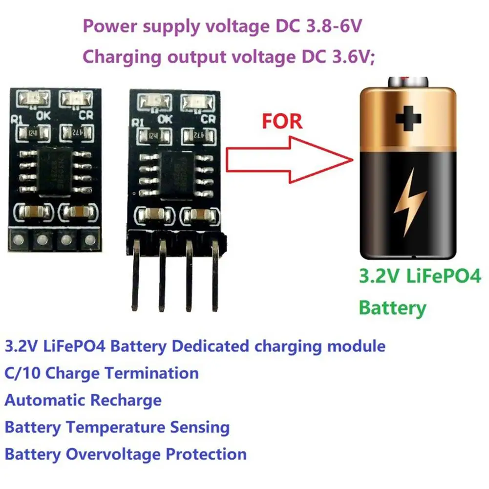 1A 3 2 V 6 LiFePO4 батарея специальный зарядный Модуль литий полимерная зарядное