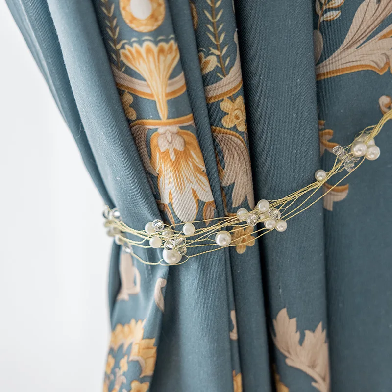 Европейская фототкань для гостиной драпировка с цветочным рисунком плотная