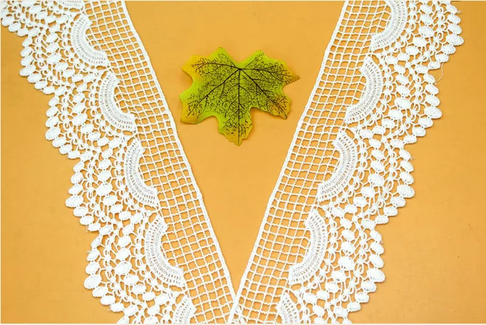 Водорастворимая хлопковая занавеска для одежды кружевная отделка