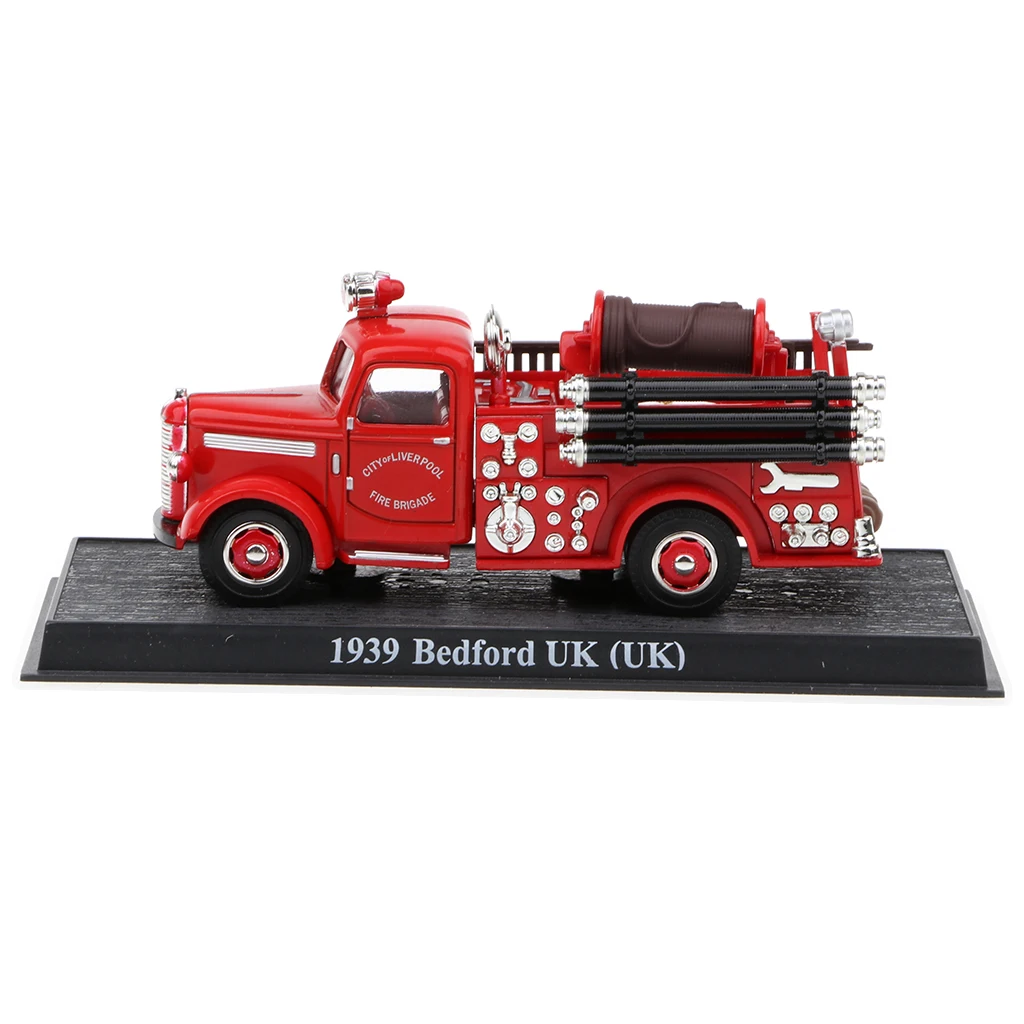 

Коллекция 1/43 года, литой пожарный автомобиль Vinatage 1939, модель UK Bedford, игрушка, домашний декор
